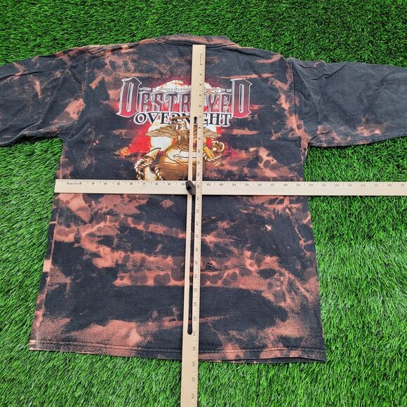 Vintage USMC Marines Shirt Medium 20x26 Black - Picture 5 of 16